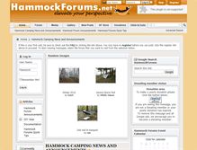Tablet Screenshot of hammockforums.net